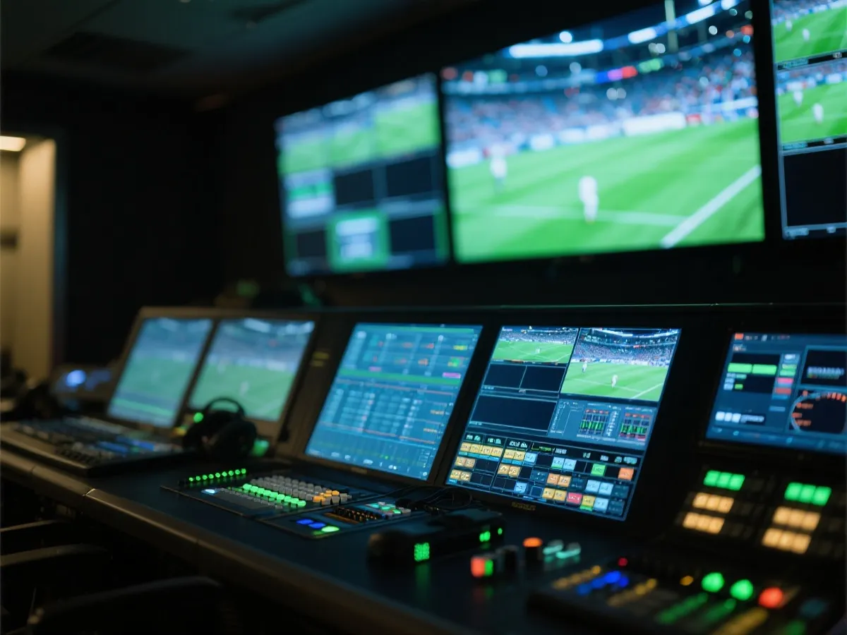 直播控制与赛事转播界面